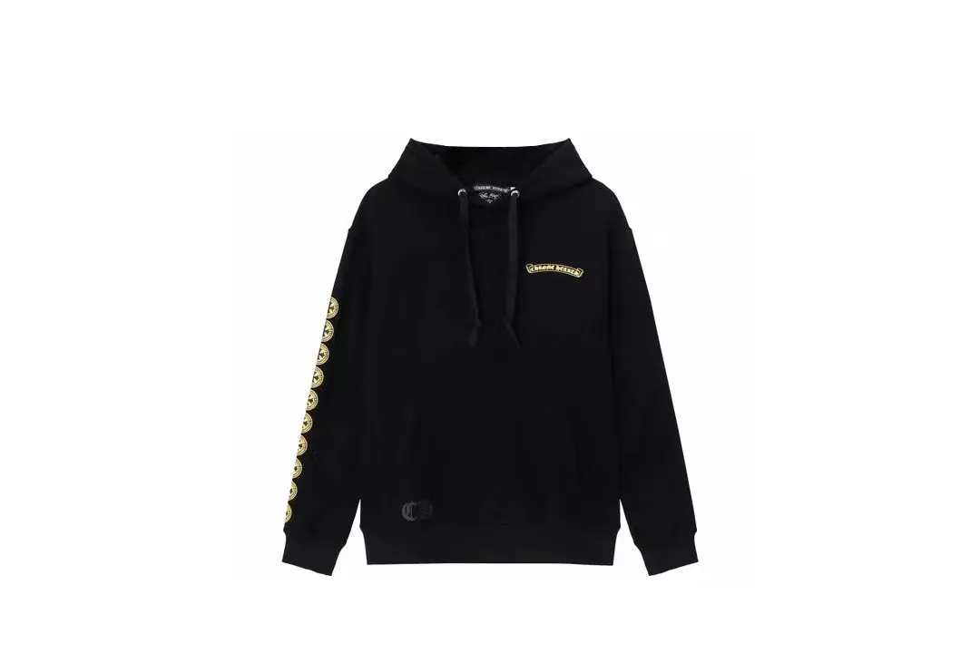 M22—P210 -Chrome Hearts/Chrome Hearts printed sweatshirt cardigan jacket -420 grams of high-density, high-quality wool, soft, delicate and skin-friendly, soft and silky to the touch, warm and skin-friendly -The hardware zipper accessories are all customized and full of details -Colour: black white -Size: S M L XL